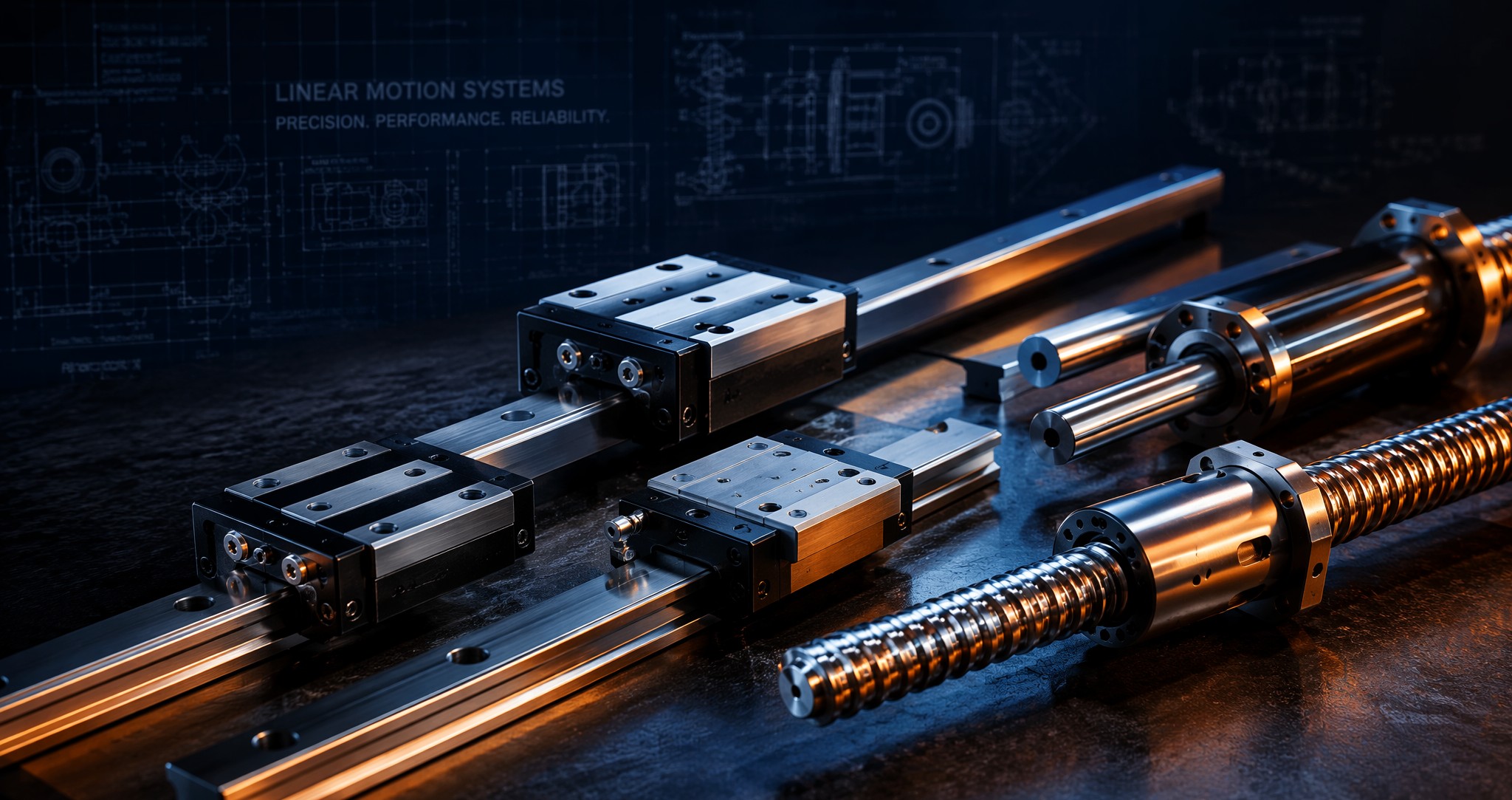 Precision linear motion components