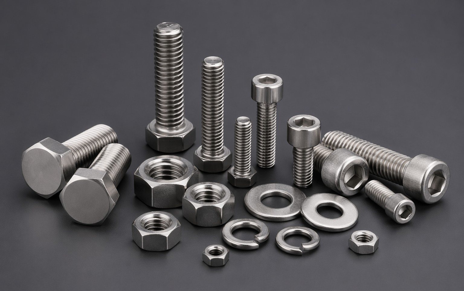 Stainless steel bolts and nuts